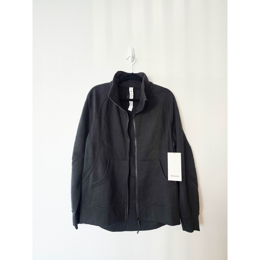 Lululemon Scuba Oversized Funnel-Neck Full Zip Black Sweatshirt M/L LW3IJ2S